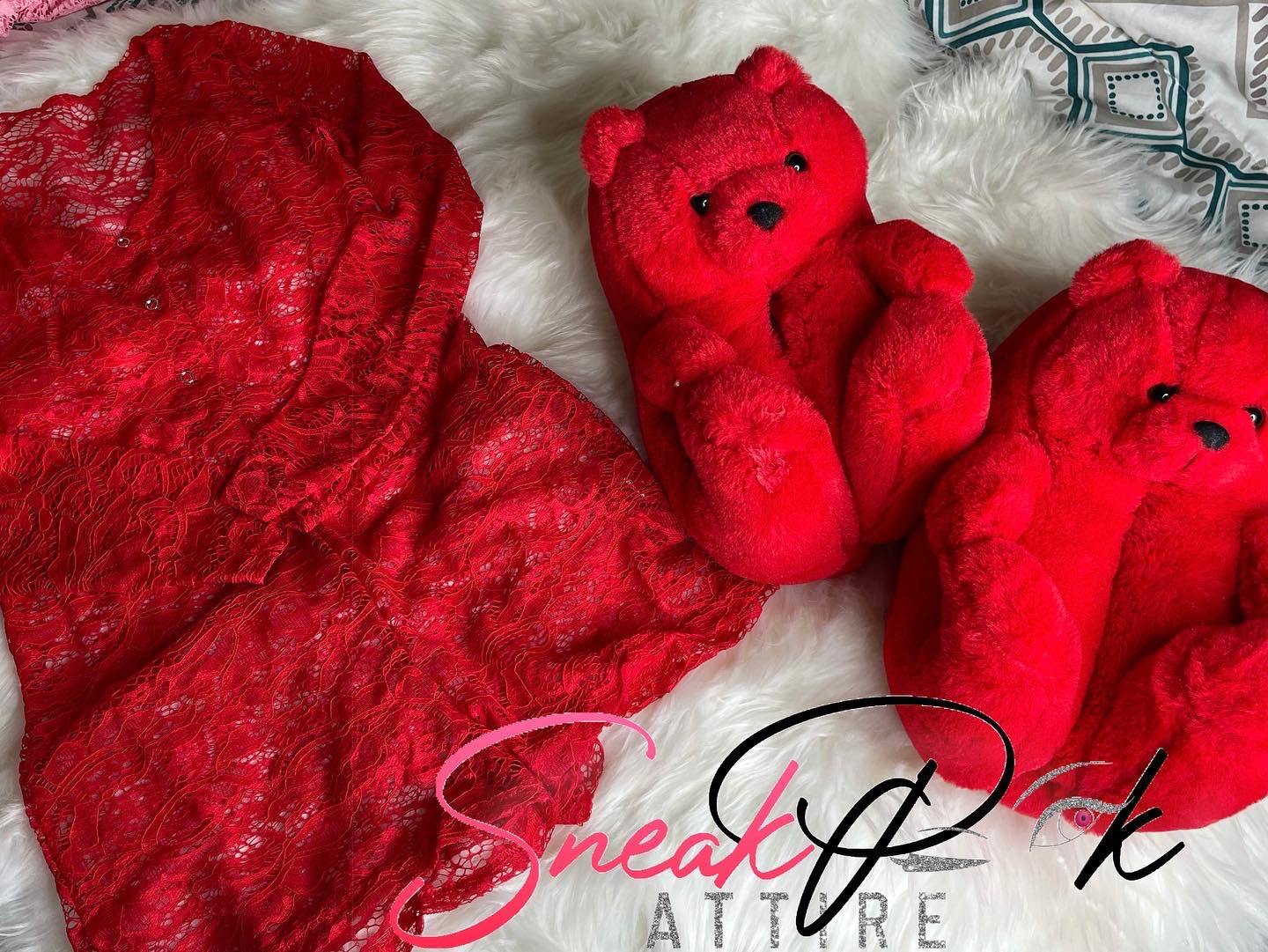 Red Lace Onesie